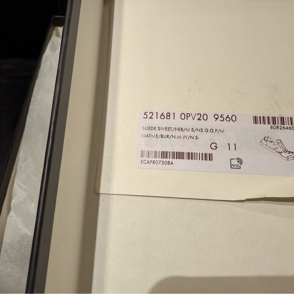 Gucci - men’s trainer “oatmeal” low top sneakers NEVER WORN. - Picture 7 of 7